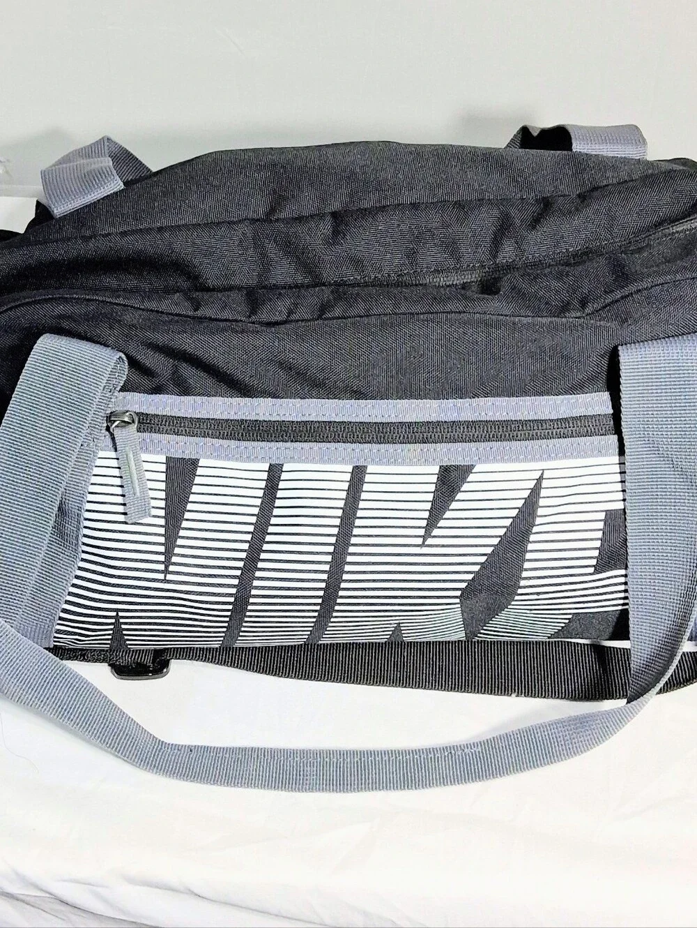 Black & Gray Nike Gym Club Duffle Socer Fitness Yoga Running Back to School Bag